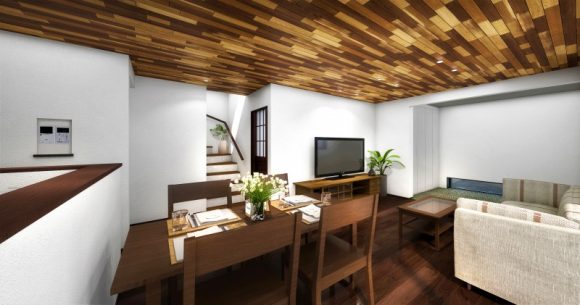 オンライン見学会 板張り天井が目を惹くキューブ型モダンハウス 埼玉で注文住宅 建て替え 新築のlohasta Home ロハスタホーム