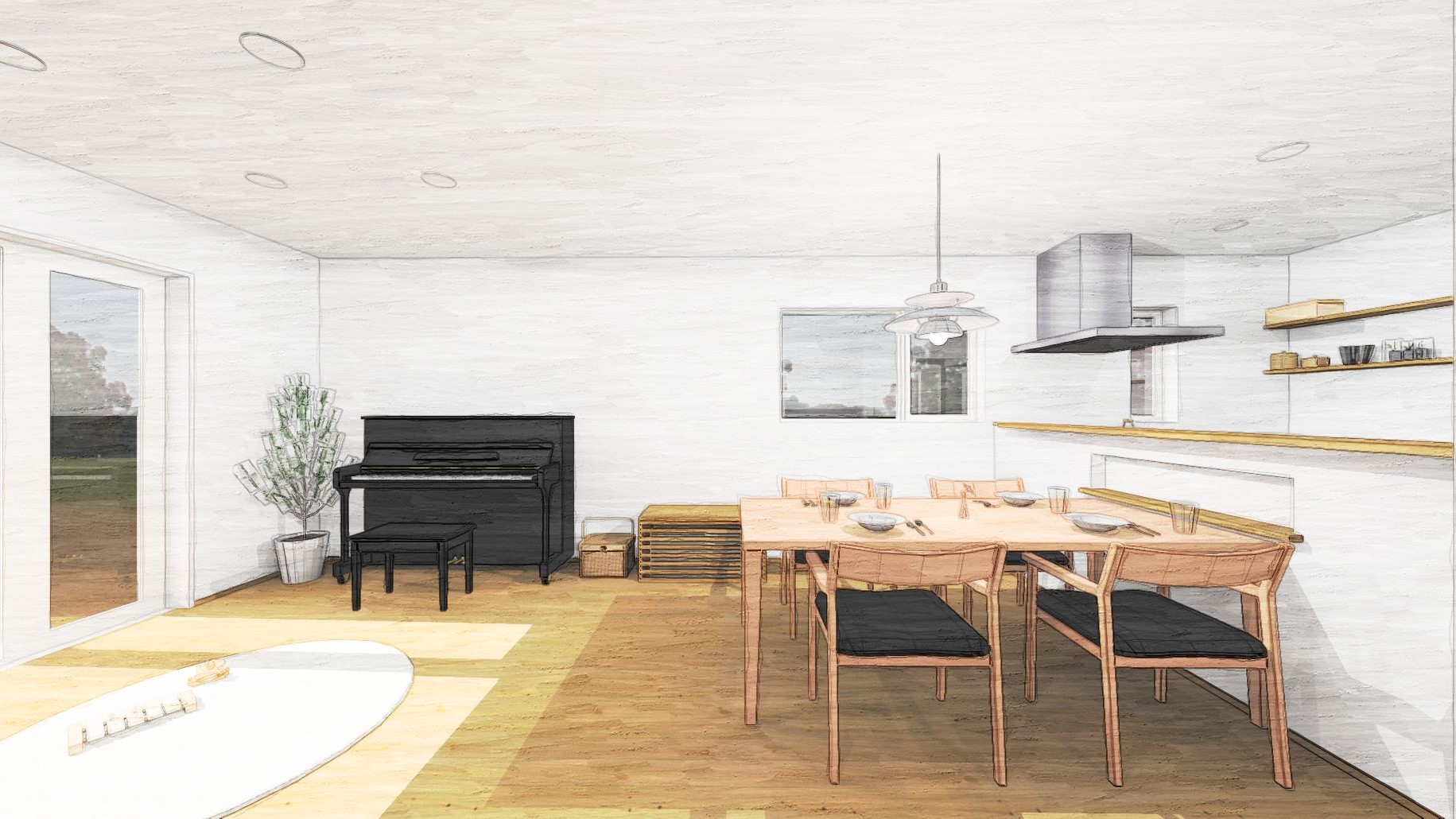 床下&小屋裏エアコンで1年中快適な平屋のZEH | 注文住宅